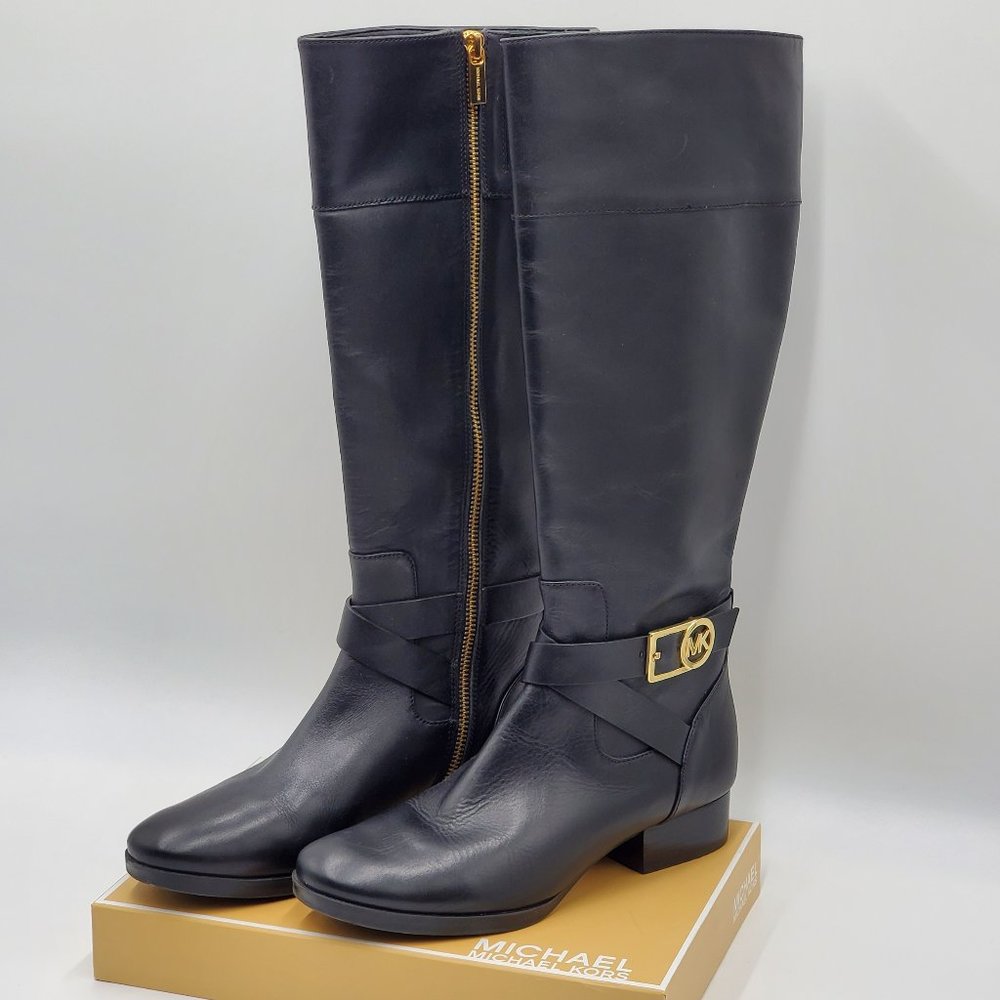 MICHAEL Michael Kors Tall Leather Riding Boots - Picture 3 of 16